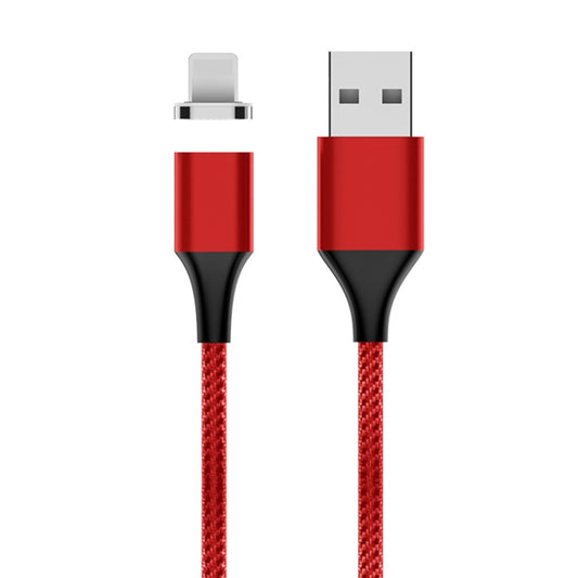 M11 3A USB to 8 Pin Nylon Braided Magnetic Data Cable, Cable Length: 2m (Red) - Charging Cable & Head by PMC Jewellery | Online Shopping South Africa | PMC Jewellery | Buy Now Pay Later Mobicred