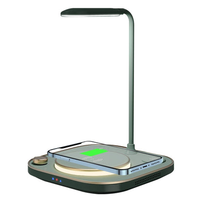 X3 15W 3 in 1 Wireless Charger, Table Lamp (Green) - Wireless Charger by PMC Jewellery | Online Shopping South Africa | PMC Jewellery | Buy Now Pay Later Mobicred