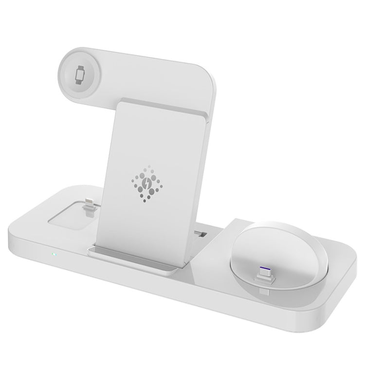 6 in 1 Multifunctional Foldable Vertical Wireless Charger (White) - Wireless Charger by PMC Jewellery | Online Shopping South Africa | PMC Jewellery