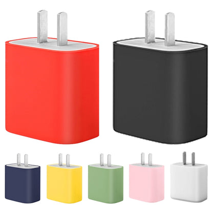 For Apple 20W Charger Mobile Phone Charging Silicone Protective Case (Transparent) - USB Charger by PMC Jewellery | Online Shopping South Africa | PMC Jewellery | Buy Now Pay Later Mobicred