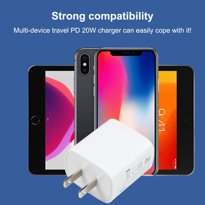 U087 20W USB-C / Type-C + USB Ports Fast Charging Travel Charger, US Plug - USB Charger by PMC Jewellery | Online Shopping South Africa | PMC Jewellery | Buy Now Pay Later Mobicred