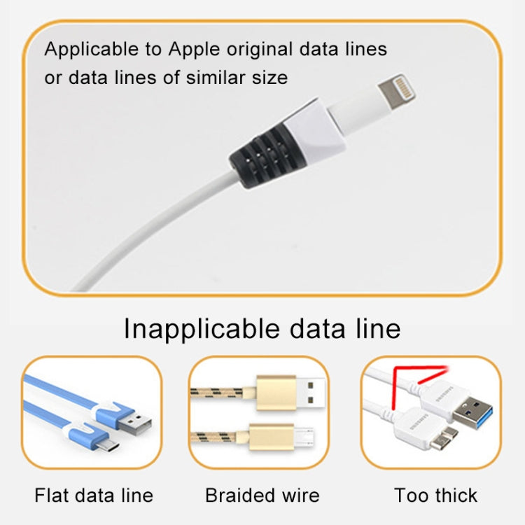 2 PCS Anti-break USB Charge Cable Winder Protective Case Protection Sleeve(Yellow) - Cable Organizer by PMC Jewellery | Online Shopping South Africa | PMC Jewellery | Buy Now Pay Later Mobicred