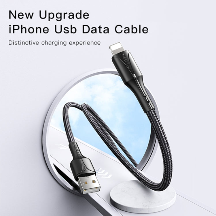 Yesido CA97 2.4A USB to 8 Pin Charging Cable with Indicator Light, Length: 1.2m - Normal Style Cable by Yesido | Online Shopping South Africa | PMC Jewellery | Buy Now Pay Later Mobicred