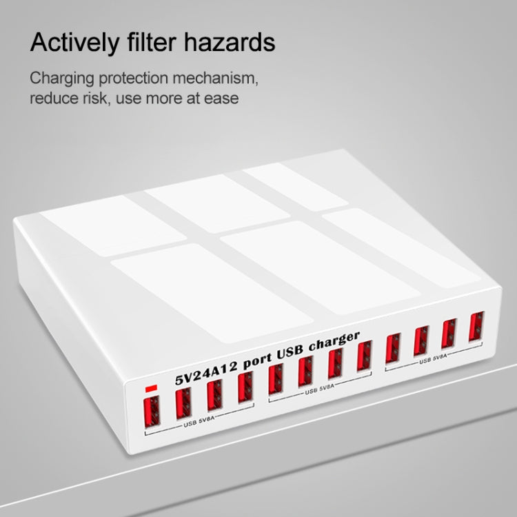 WLX-X6 120W 12 In 1 Multi-function Smart USB Charging Station - Multifunction Charger by PMC Jewellery | Online Shopping South Africa | PMC Jewellery | Buy Now Pay Later Mobicred