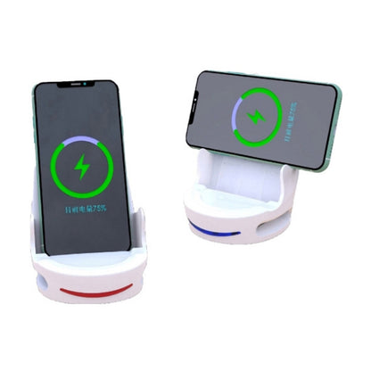 V8 15W Five-finger Sofa Phone Magnetic Suction Wireless Charger Stand (White) - Wireless Charger by PMC Jewellery | Online Shopping South Africa | PMC Jewellery | Buy Now Pay Later Mobicred