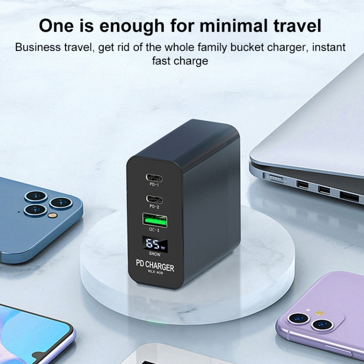 A3B 65W Output USB-C / Type-C x 2 + USB HUB PD Charger, US Plug - free shipping - PMC Jewellery - Order now!