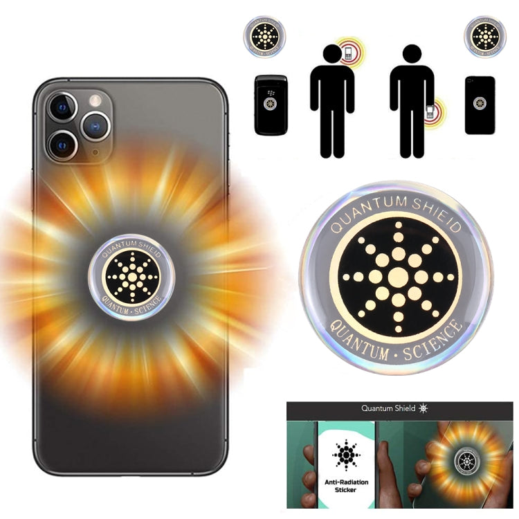 Anti Electromagnetic Radiation Mobile Phone Sticker (Gold) - iPhone Stickers by PMC TechLife | Online Shopping South Africa | PMC TechLife
