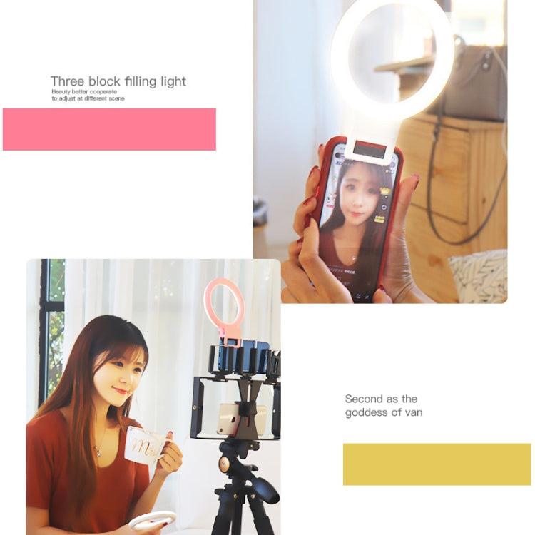 XJ18 LED Light Live Self-timer Flash Fill Light(White) - Selfie Light by PMC Jewellery | Online Shopping South Africa | PMC Jewellery | Buy Now Pay Later Mobicred