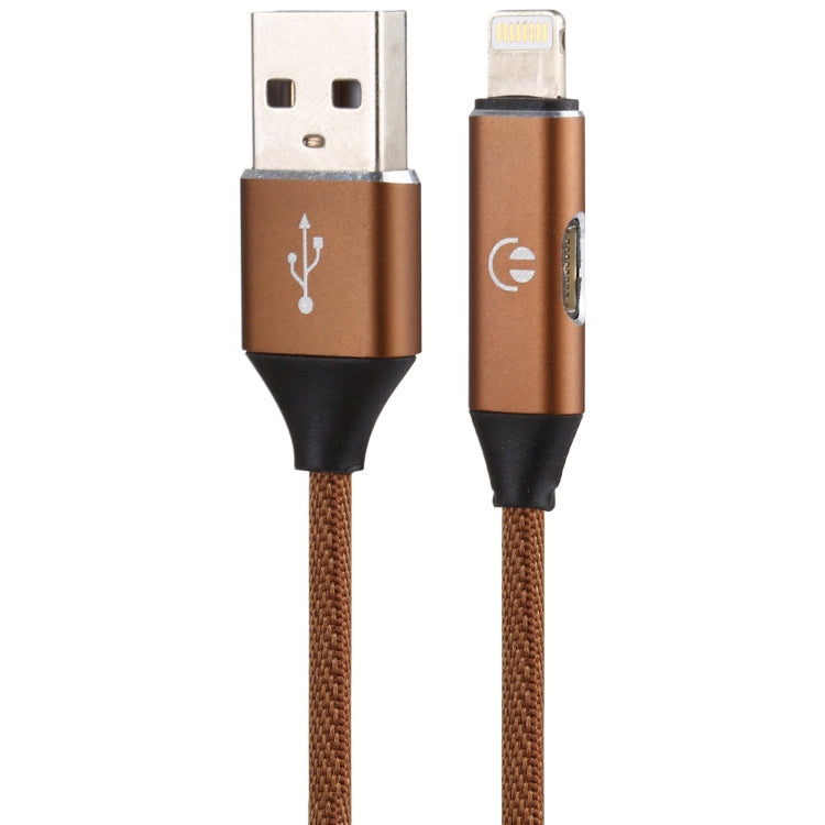 Multifunction 1m 3A 8 Pin Male & 8 Pin Female to USB Nylon Braided Data Sync Charging Audio Cable(Brown) - Multifunction Cable by PMC Jewellery | Online Shopping South Africa | PMC Jewellery | Buy Now Pay Later Mobicred