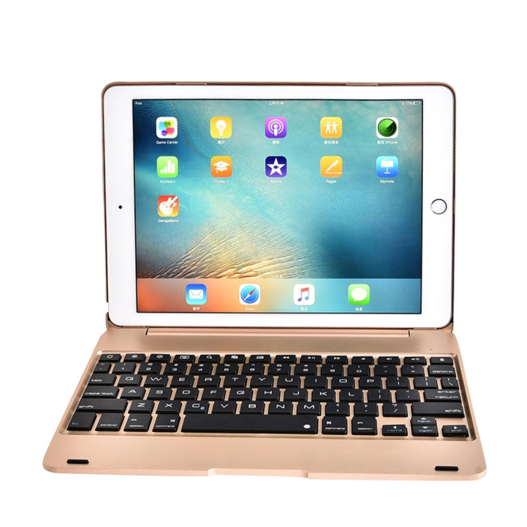 For iPad Pro 9.7 inch / iPAD Air 2 Horizontal Flip Tablet Case + Bluetooth Keyboard(Gold) - For iPad Pro by PMC Jewellery | Online Shopping South Africa | PMC Jewellery