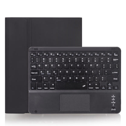 X-11BC Skin Plain Texture Detachable Bluetooth Keyboard Tablet Case for iPad Pro 11 inch 2020 / 2018, with Touchpad & Pen Slot(Black) - For iPad Pro by PMC Jewellery | Online Shopping South Africa | PMC Jewellery