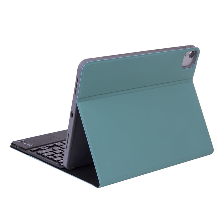 X-11BC Skin Plain Texture Detachable Bluetooth Keyboard Tablet Case for iPad Pro 11 inch 2020 / 2018, with Touchpad & Pen Slot(Dark Green) - For iPad Pro by PMC Jewellery | Online Shopping South Africa | PMC Jewellery