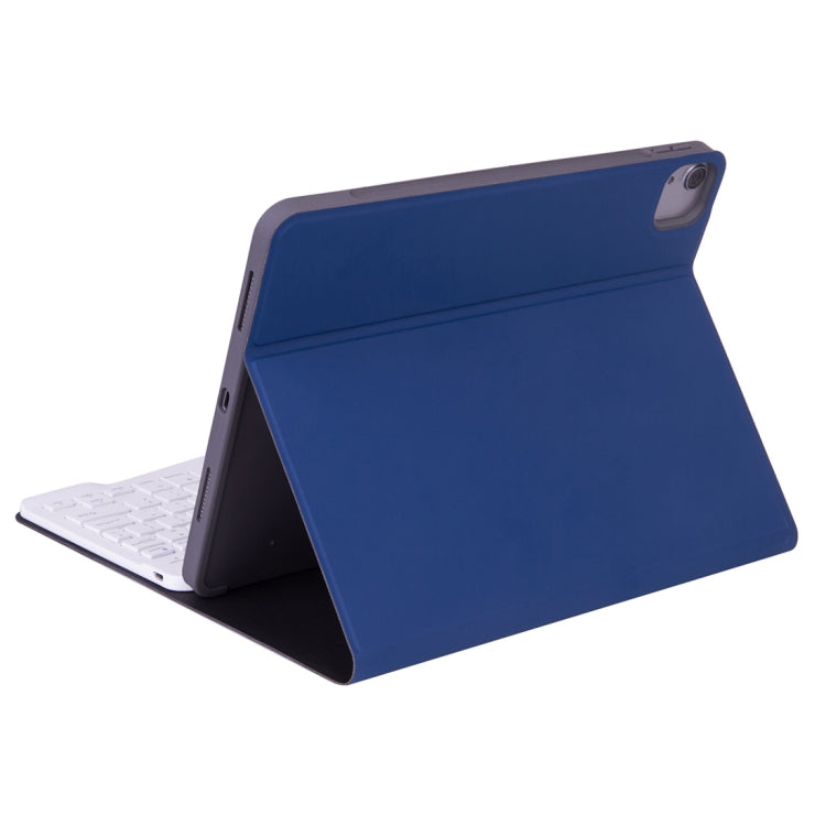 X-11B Skin Plain Texture Detachable Bluetooth Keyboard Tablet Case for iPad Pro 11 inch 2020 / 2018, with Pen Slot (Blue) - For iPad Pro by PMC Jewellery | Online Shopping South Africa | PMC Jewellery