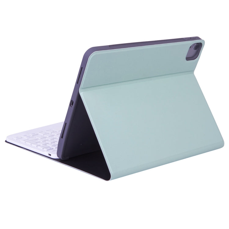 X-11B Skin Plain Texture Detachable Bluetooth Keyboard Tablet Case for iPad Pro 11 inch 2020 / 2018, with Pen Slot (Green) - For iPad Pro by PMC Jewellery | Online Shopping South Africa | PMC Jewellery