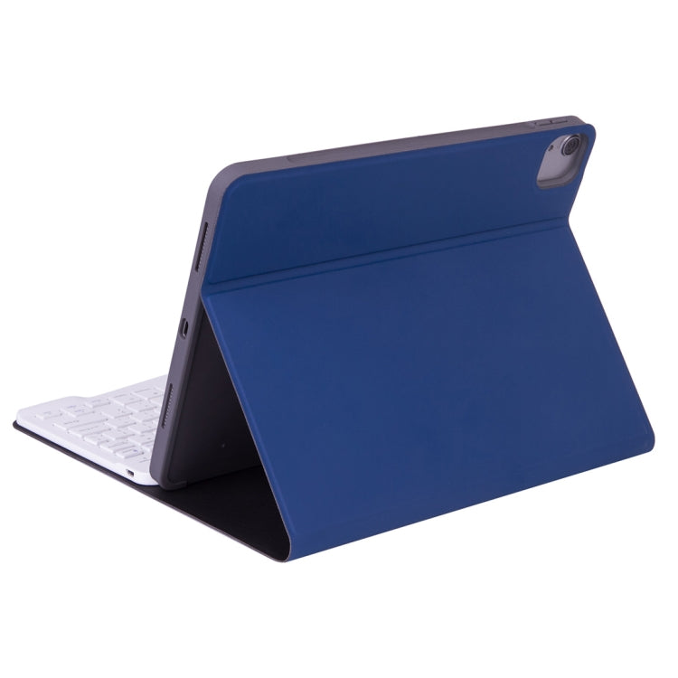 X-11BS Skin Plain Texture Detachable Bluetooth Keyboard Tablet Case for iPad Pro 11 inch 2020 / 2018, with Pen Slot & Backlight (Blue) - For iPad Pro by PMC Jewellery | Online Shopping South Africa | PMC Jewellery