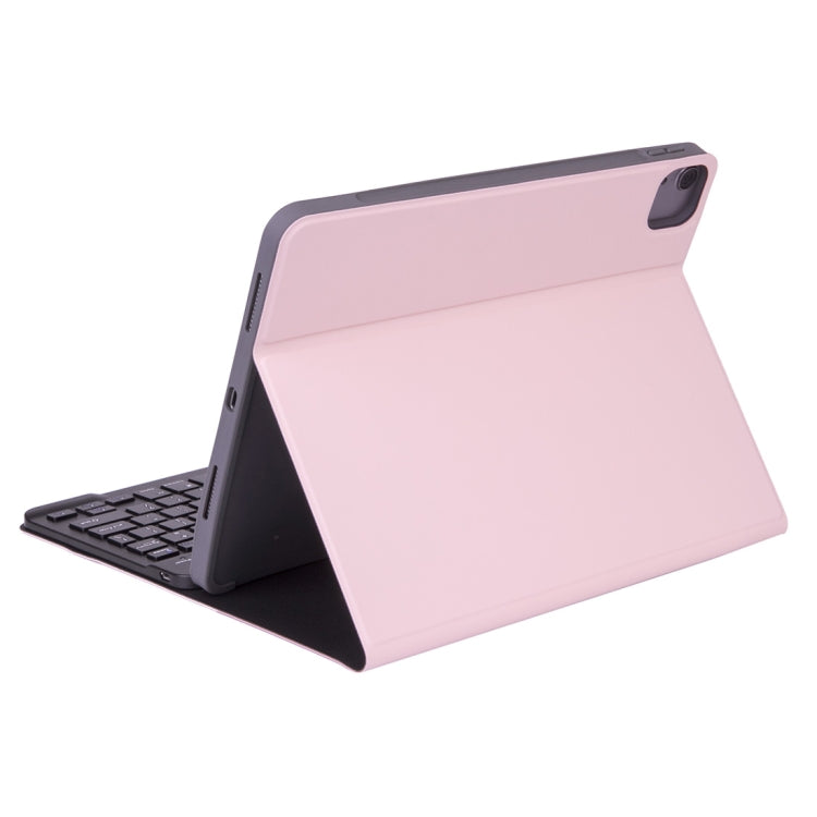 X-11BS Skin Plain Texture Detachable Bluetooth Keyboard Tablet Case for iPad Pro 11 inch 2020 / 2018, with Pen Slot & Backlight (Pink) - For iPad Pro by PMC Jewellery | Online Shopping South Africa | PMC Jewellery