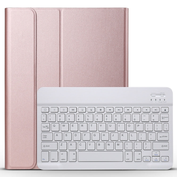 A11 Bluetooth 3.0 Ultra-thin ABS Detachable Bluetooth Keyboard Leather Tablet Case with Holder for iPad Pro 11 inch 2021 (Rose Gold) - For iPad Pro by PMC Jewellery | Online Shopping South Africa | PMC Jewellery | Buy Now Pay Later Mobicred