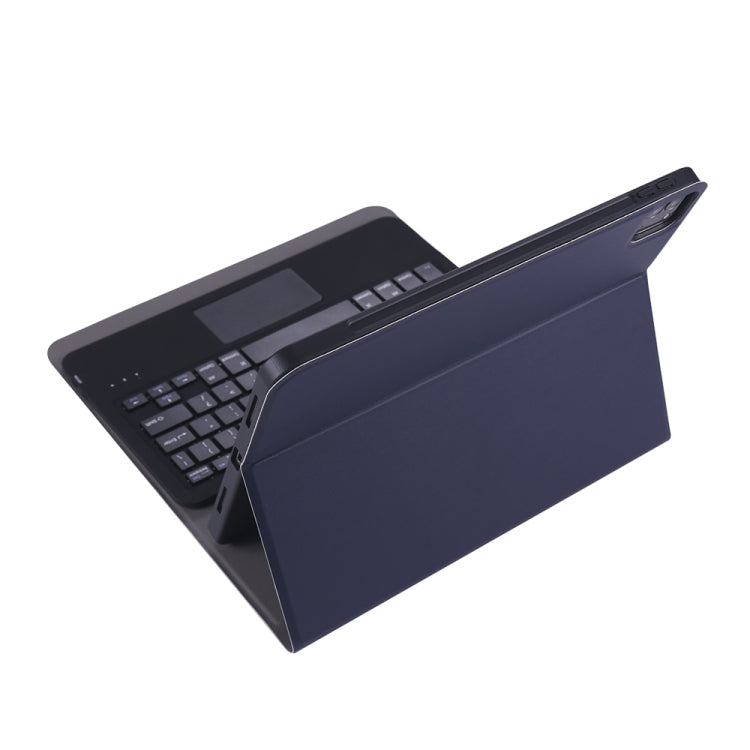 A11B-A Ultra-thin ABS Detachable Bluetooth Keyboard Tablet Case with Touchpad & Pen Slot & Holder for iPad Pro 11 inch 2021 (Dark Blue) - For iPad Pro by PMC Jewellery | Online Shopping South Africa | PMC Jewellery