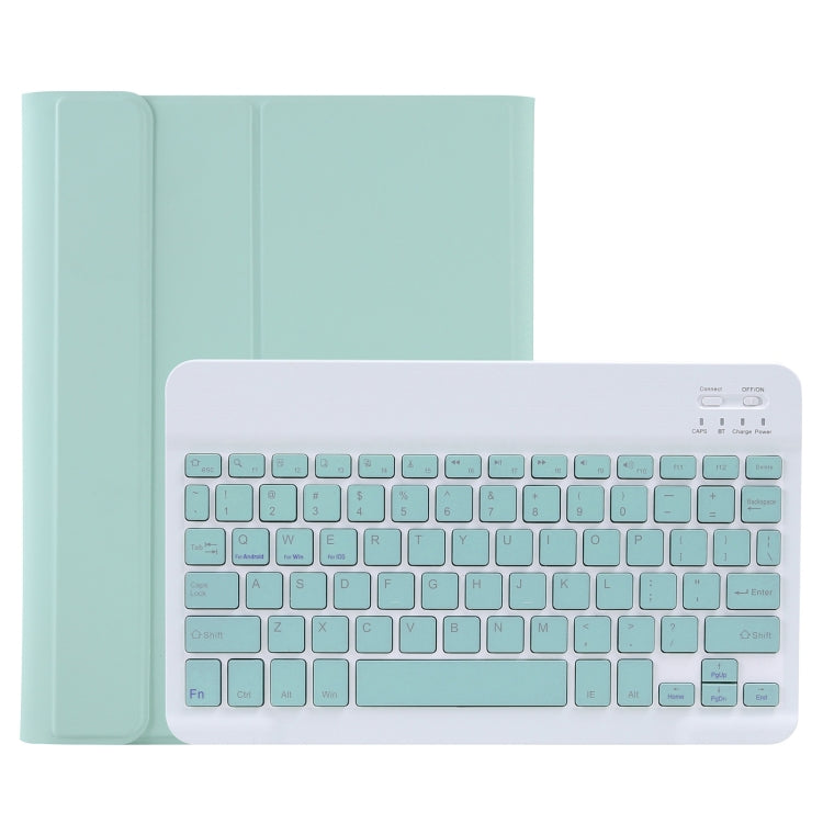 C-11B Detachable Candy Color Bluetooth Keyboard Leather Tablet Case with Pen Slot & Holder for iPad Pro 11 inch 2021 (Light Green) - For iPad Pro by PMC Jewellery | Online Shopping South Africa | PMC Jewellery