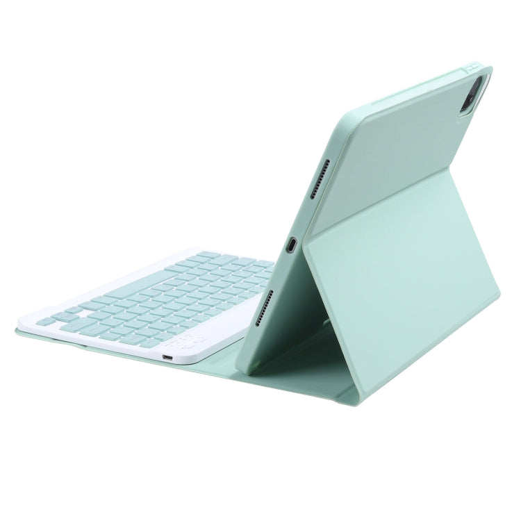 C-11B Detachable Candy Color Bluetooth Keyboard Leather Tablet Case with Pen Slot & Holder for iPad Pro 11 inch 2021 (Light Green) - For iPad Pro by PMC Jewellery | Online Shopping South Africa | PMC Jewellery