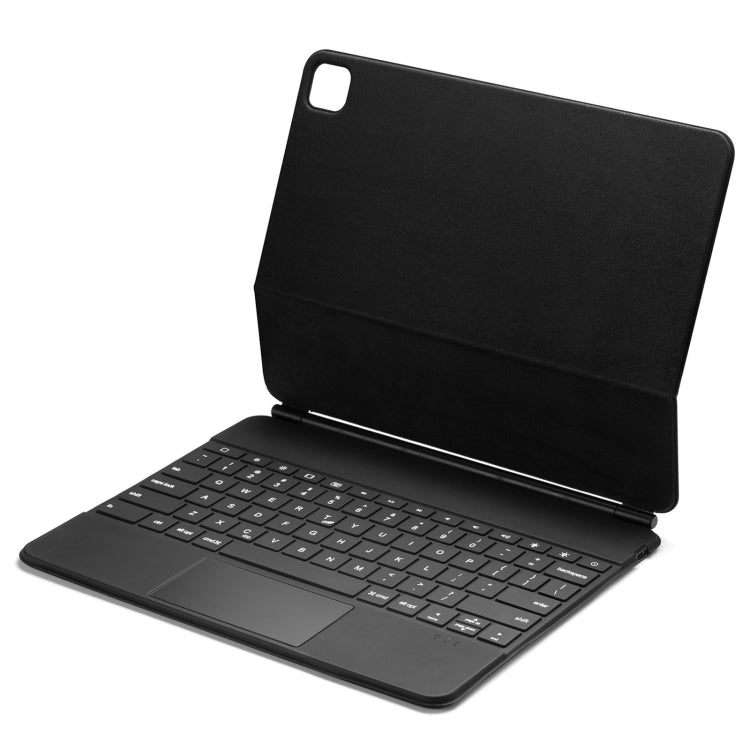 P129 Pro Ultra-thin Detachable Bluetooth Keyboard Leather Tablet Case with Touchpad & White Backlight for iPad Pro 12.9 inch 2021 / 2020 / 2018 / 2017(Black) - For iPad Pro by PMC Jewellery | Online Shopping South Africa | PMC Jewellery