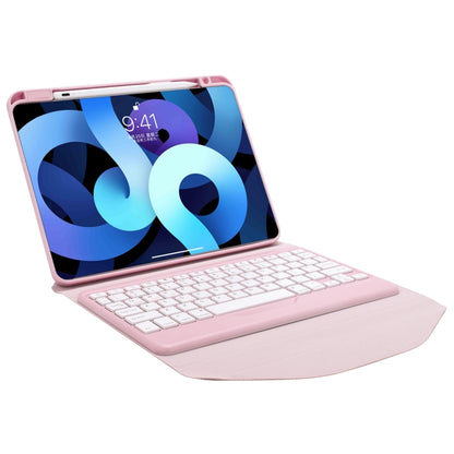 Z098B Pen Slot Bluetooth Keyboard Leather Tablet Case For iPad Air 2022/2020 (Pink) - For iPad Air by PMC Jewellery | Online Shopping South Africa | PMC Jewellery | Buy Now Pay Later Mobicred