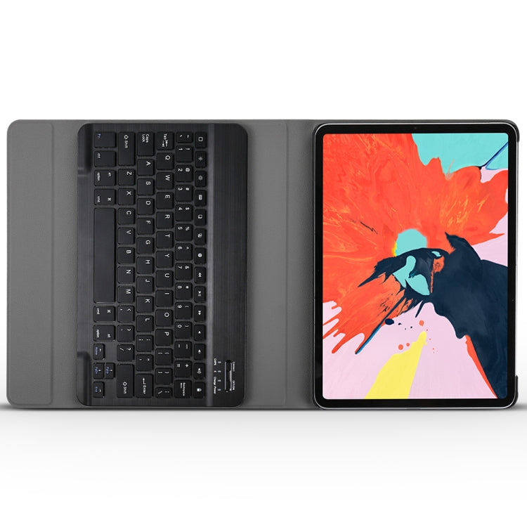 Detachable Bluetooth Keyboard + Brushed Texture Horizontal Flip Leather Tablet Case with Holder for iPad Pro 11 inch (2018)(Dark Blue) - For iPad Pro by PMC TechLife | Online Shopping South Africa | PMC TechLife