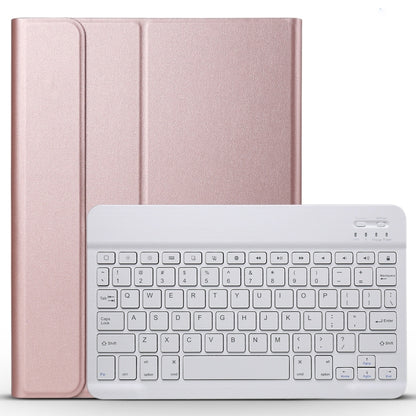 Detachable Bluetooth Keyboard + Brushed Texture Horizontal Flip Leather Tablet Case with Holder for iPad Pro 11 inch (2018)(Rose Gold) - For iPad Pro by PMC Jewellery | Online Shopping South Africa | PMC Jewellery