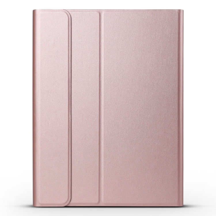 Detachable Bluetooth Keyboard + Brushed Texture Horizontal Flip Leather Tablet Case with Holder for iPad Pro 11 inch (2018)(Rose Gold) - For iPad Pro by PMC Jewellery | Online Shopping South Africa | PMC Jewellery