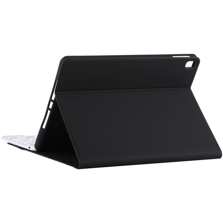 TG11B Detachable Bluetooth White Keyboard + Microfiber Leather Tablet Case for iPad Pro 11 inch (2020), with Pen Slot & Holder (Black) - For iPad Pro by PMC Jewellery | Online Shopping South Africa | PMC Jewellery