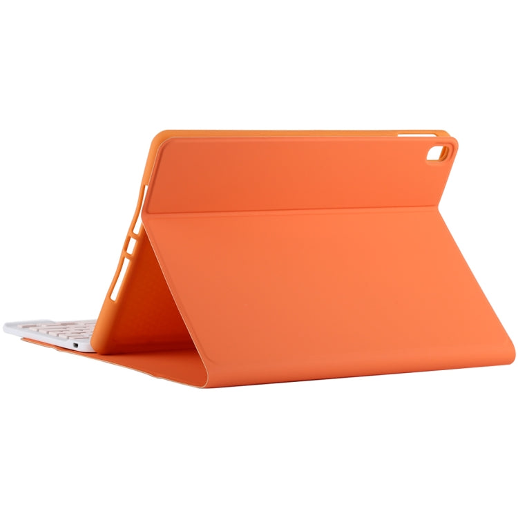 TG11B Detachable Bluetooth Pink Keyboard + Microfiber Leather Tablet Case for iPad Pro 11 inch (2020), with Pen Slot & Holder (Orange) - For iPad Pro by PMC Jewellery | Online Shopping South Africa | PMC Jewellery