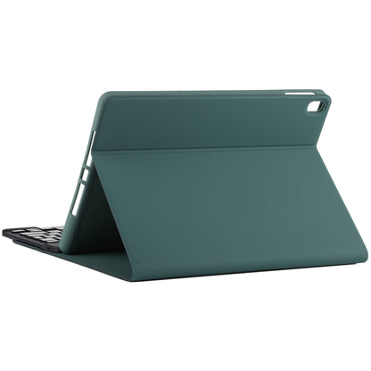 TG11B Detachable Bluetooth Black Keyboard + Microfiber Leather Tablet Case for iPad Pro 11 inch (2020), with Pen Slot & Holder (Dark Green) - For iPad Pro by PMC Jewellery | Online Shopping South Africa | PMC Jewellery