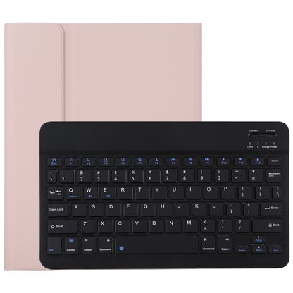 TG11B Detachable Bluetooth Black Keyboard + Microfiber Leather Tablet Case for iPad Pro 11 inch (2020), with Pen Slot & Holder (Pink) - For iPad Pro by PMC Jewellery | Online Shopping South Africa | PMC Jewellery