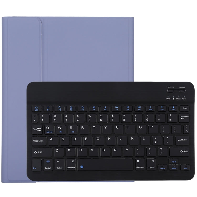 TG11B Detachable Bluetooth Black Keyboard + Microfiber Leather Tablet Case for iPad Pro 11 inch (2020), with Pen Slot & Holder (Purple) - For iPad Pro by PMC Jewellery | Online Shopping South Africa | PMC Jewellery