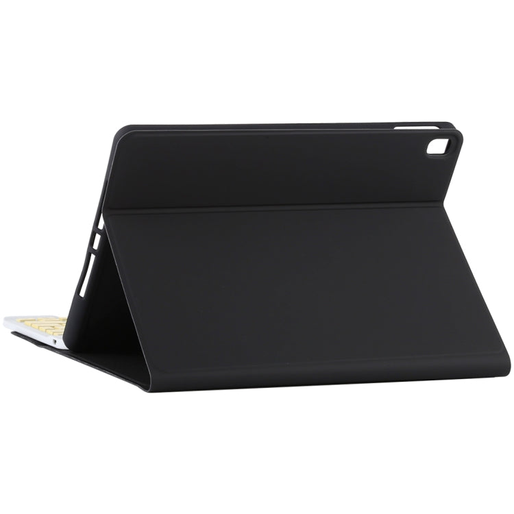 TG11B Detachable Bluetooth Yellow Keyboard + Microfiber Leather Tablet Case for iPad Pro 11 inch (2020), with Pen Slot & Holder (Black) - For iPad Pro by PMC Jewellery | Online Shopping South Africa | PMC Jewellery