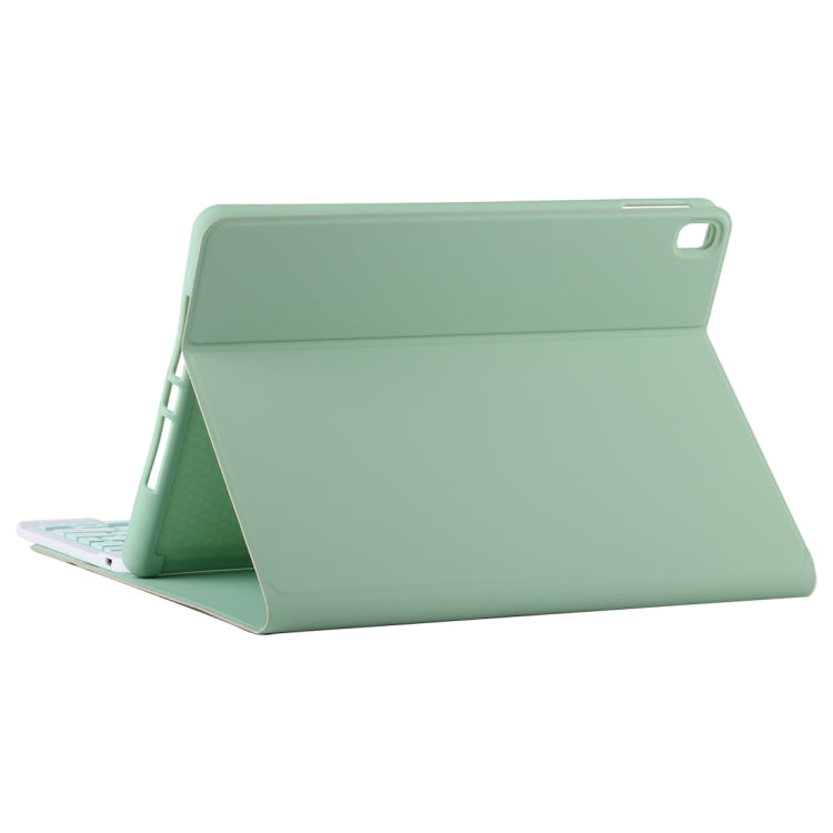 TG11B Detachable Bluetooth Green Keyboard + Microfiber Leather Tablet Case for iPad Pro 11 inch (2020), with Pen Slot & Holder (Green) - For iPad Pro by PMC Jewellery | Online Shopping South Africa | PMC Jewellery