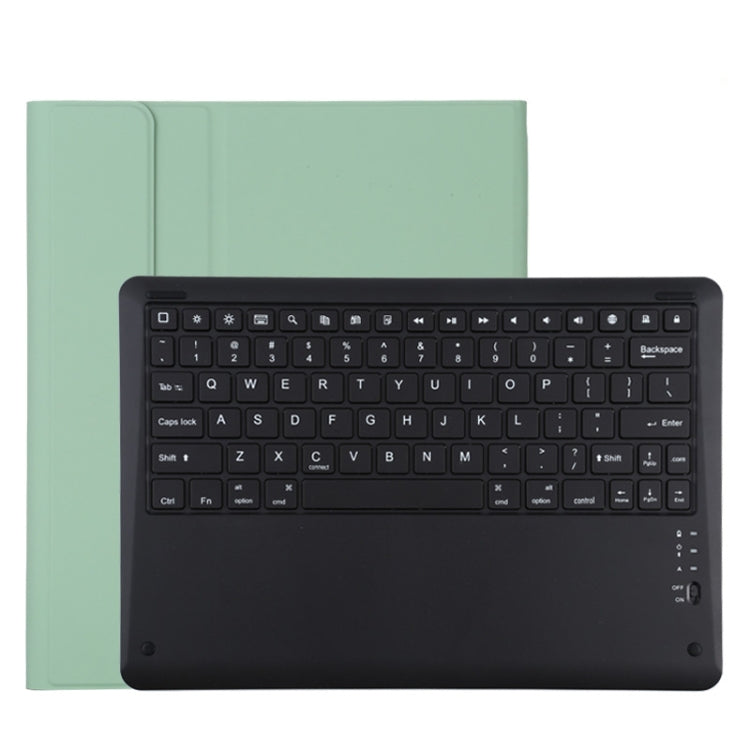 T129 Detachable Bluetooth Black Keyboard Microfiber Leather Tablet Case for iPad Pro 12.9 inch (2020), with Holder (Green) - For iPad Pro by PMC Jewellery | Online Shopping South Africa | PMC Jewellery