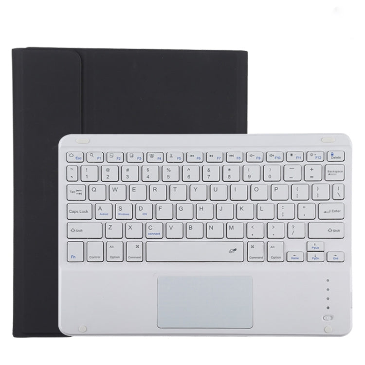 TG11BC Detachable Bluetooth White Keyboard Microfiber Leather Tablet Case for iPad Pro 11 inch (2020), with Touchpad & Pen Slot & Holder (Black) - For iPad Pro by PMC Jewellery | Online Shopping South Africa | PMC Jewellery