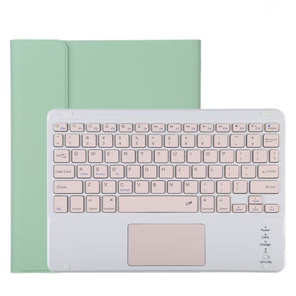 TG11BC Detachable Bluetooth Pink Keyboard Microfiber Leather Tablet Case for iPad Pro 11 inch (2020), with Touchpad & Pen Slot & Holder (Green) - For iPad Pro by PMC Jewellery | Online Shopping South Africa | PMC Jewellery