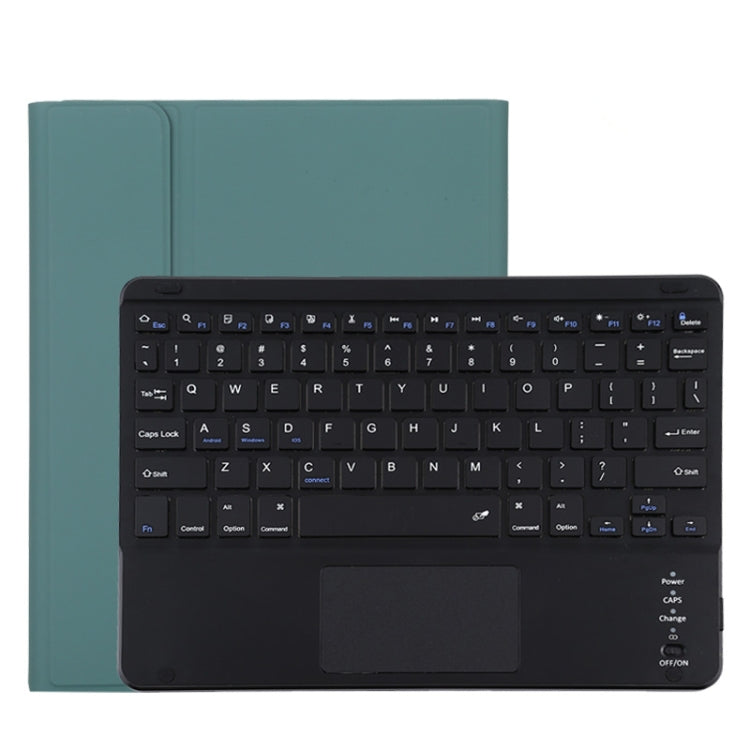 TG11BC Detachable Bluetooth Black Keyboard Microfiber Leather Tablet Case for iPad Pro 11 inch (2020), with Touchpad & Pen Slot & Holder (Dark Green) - For iPad Pro by PMC Jewellery | Online Shopping South Africa | PMC Jewellery