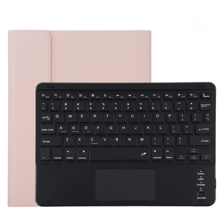 TG11BC Detachable Bluetooth Black Keyboard Microfiber Leather Tablet Case for iPad Pro 11 inch (2020), with Touchpad & Pen Slot & Holder (Pink) - For iPad Pro by PMC Jewellery | Online Shopping South Africa | PMC Jewellery