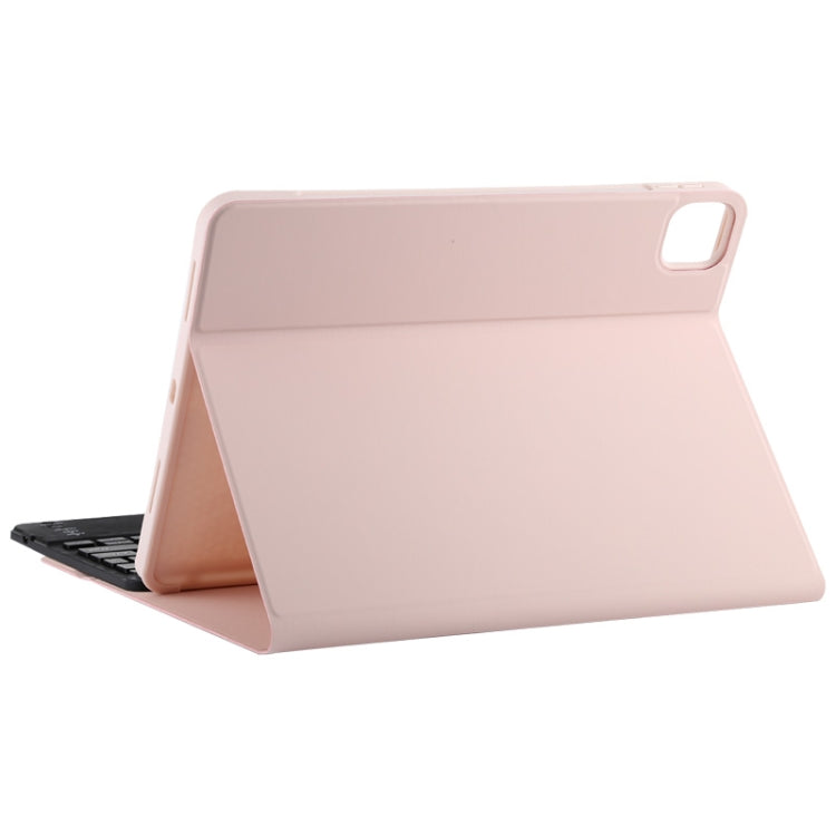 TG11BC Detachable Bluetooth Black Keyboard Microfiber Leather Tablet Case for iPad Pro 11 inch (2020), with Touchpad & Pen Slot & Holder (Pink) - For iPad Pro by PMC Jewellery | Online Shopping South Africa | PMC Jewellery