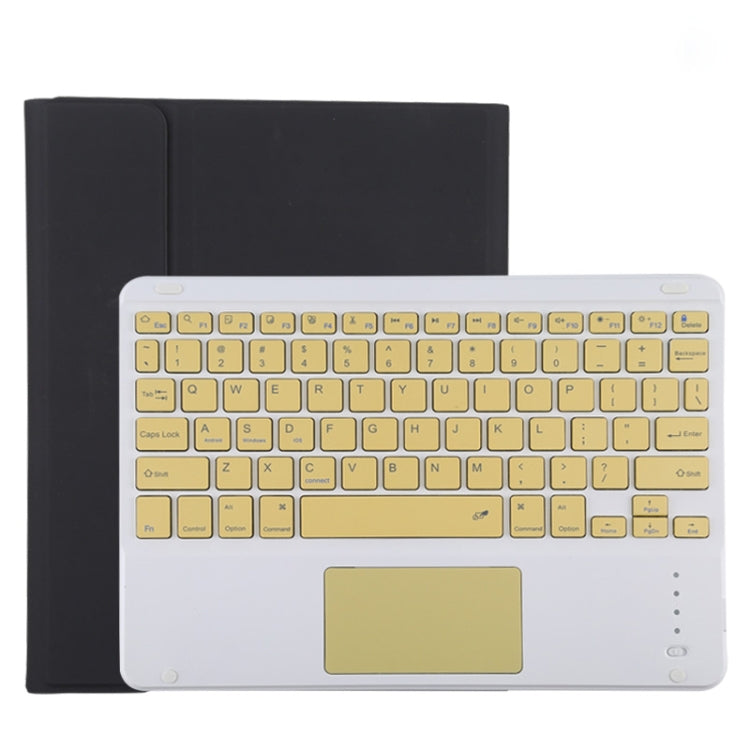 TG11BC Detachable Bluetooth Yellow Keyboard Microfiber Leather Tablet Case for iPad Pro 11 inch (2020), with Touchpad & Pen Slot & Holder (Black) - For iPad Pro by PMC Jewellery | Online Shopping South Africa | PMC Jewellery