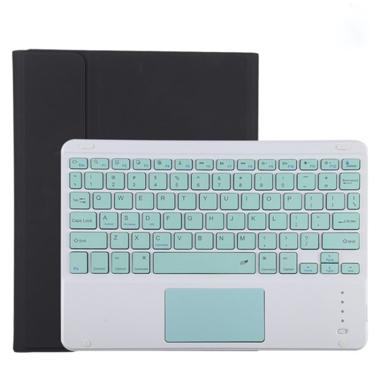 TG11BC Detachable Bluetooth Green Keyboard Microfiber Leather Tablet Case for iPad Pro 11 inch (2020), with Touchpad & Pen Slot & Holder (Black) - For iPad Pro by PMC Jewellery | Online Shopping South Africa | PMC Jewellery