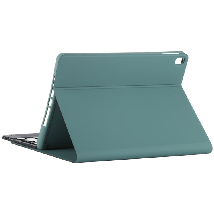 TG-102BCS Detachable Bluetooth Black Keyboard + Microfiber Leather Tablet Case for iPad 10.2 inch / iPad Air (2019), with Touch Pad & Backlight & Pen Slot & Holder (Dark Green) - For iPad Air by PMC Jewellery | Online Shopping South Africa | PMC Jewellery