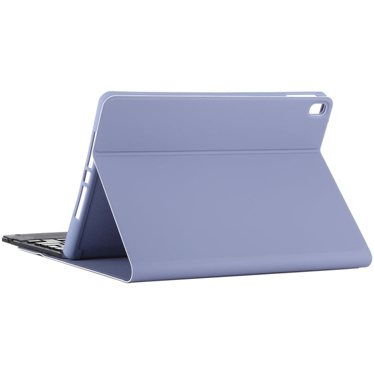 TG-102BCS Detachable Bluetooth Black Keyboard + Microfiber Leather Tablet Case for iPad 10.2 inch / iPad Air (2019), with Touch Pad & Backlight & Pen Slot & Holder (Purple) - For iPad Air by PMC Jewellery | Online Shopping South Africa | PMC Jewellery