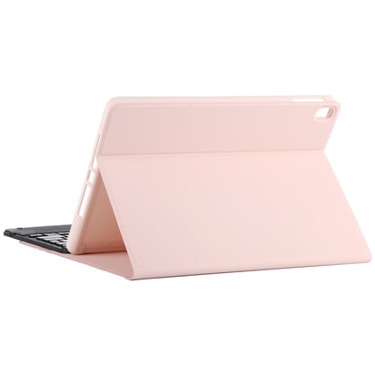 TG-102BC Detachable Bluetooth Black Keyboard + Microfiber Leather Tablet Case for iPad 10.2 inch / iPad Air (2019), with Touch Pad & Pen Slot & Holder(Pink) - For iPad Air by PMC Jewellery | Online Shopping South Africa | PMC Jewellery