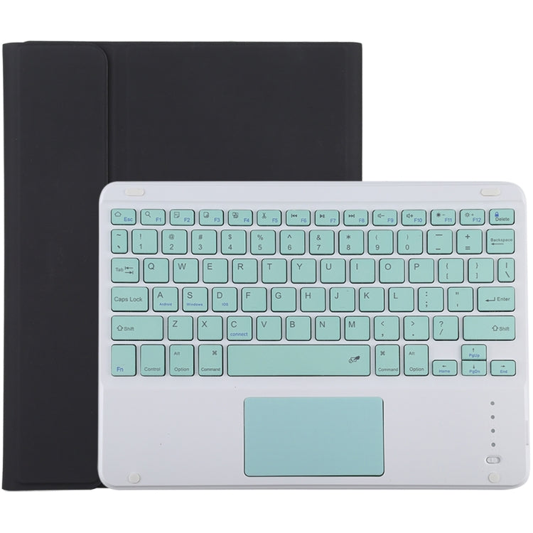 TG-102BC Detachable Bluetooth Green Keyboard + Microfiber Leather Tablet Case for iPad 10.2 inch / iPad Air (2019), with Touch Pad & Pen Slot & Holder (Black) - For iPad Air by PMC Jewellery | Online Shopping South Africa | PMC Jewellery