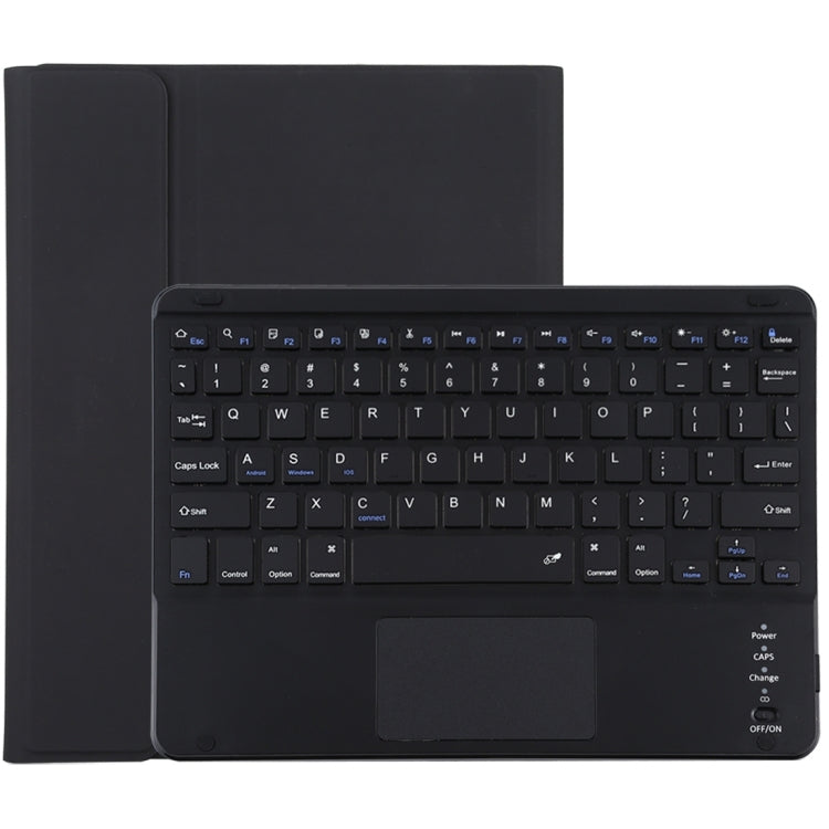 TG97BC Detachable Bluetooth Black Keyboard + Microfiber Leather Tablet Case for iPad 9.7 inch, with Touch Pad & Pen Slot & Holder(Black) - Universal by PMC Jewellery | Online Shopping South Africa | PMC Jewellery