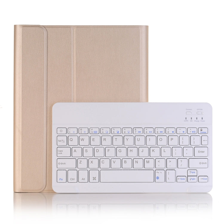A102B For iPad 10.2 inch 2019 Ultra-thin Detachable Bluetooth Keyboard Leather Tablet Case with Stand & Pen Slot Function (Gold) - Universal by PMC TechLife | Online Shopping South Africa | PMC TechLife